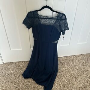 ASOS Navy blue lace dress